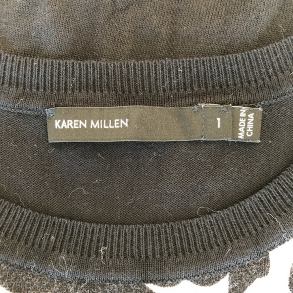 Karen Millen | Leopard Racerback Sheer Sweater - Picture 5 of 7